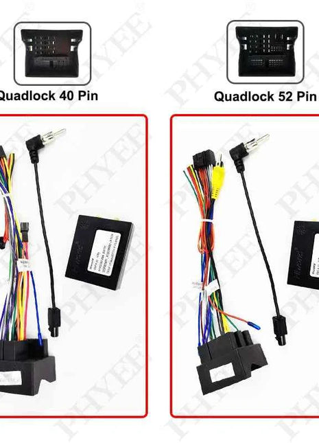 Telaio pannello radio per VW Polo 2012 a 2017, adattatore cablaggio quadlock, decodificatore CAN Bus, per multimediale Android 16 pin 9"
