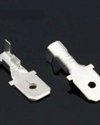 100 pz 6.3mm 6.3 terminale a crimpare maschio femmina connettore a forcella terminali a crimpare