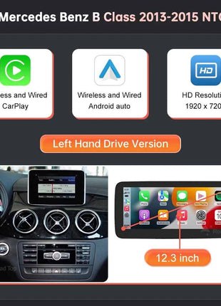 1920*720 Touch Screen Car Multimedia Display For Benz A B CLA GLA W176 W463 W246 2013-2015 NTG4.5 Wireless Carplay Android Auto