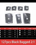 127/328/750 Pcs Heat Shrink Tubing Kit 2:1 Wire Shrinkable Tube Heat Shrink Wire Connect Cover Protection Sleeves