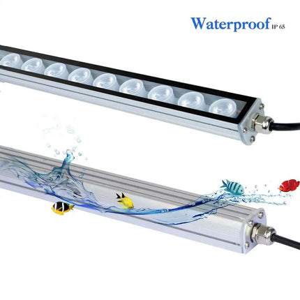 Led Aquarium Light Marine Creature Lamp 54W Strip Bar Light with All Blue 470nm Leds for Fish Coral Reef Tank