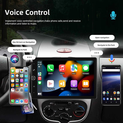 Podofo 10.4'' HD 1Din MP5 Player Carplay Android Auto Multimedia Player Car Stereo Mirror Link Bluetooth Car Audio Bluetooth FM
