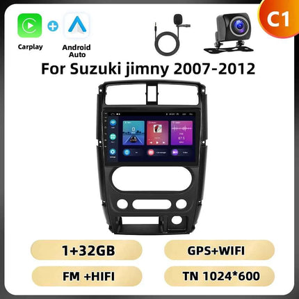 Podofo 8Core AI Voice Car Audio For Suzuki Jimny 2007-2012 Multimedia Player Android Auto Carplay WIFI 4G Bluetooth Car Stereo