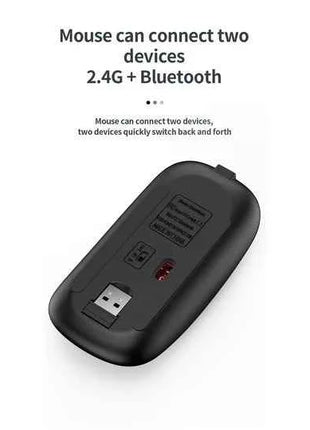 Jomaa Slim Rechargeable Bluetooth Keyboard and Mouse Set for Laptop Computer 2.4G USB Wireless Keyboard and Mouse Combo