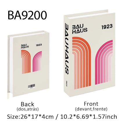 Boho Bauhaus Picasso Matisse Cucina Libri finti Decorazione Tavolino di moda di lusso Scatola portaoggetti decorativa Decorazione estetica