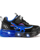 EXDINO Dinosauro Bambini piccoli Primavera Autunno Scarpe luminose a LED Bambini Spinosaurus Ragazzi Glowing Scarpe da ginnastica sportive casual antiscivolo