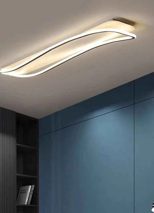 Moderna onda creativa corridoio balcone lampada da soffitto a LED camera da letto guardaroba corridoio luce decorazioni per la casa lampadario a soffitto apparecchio per ufficio