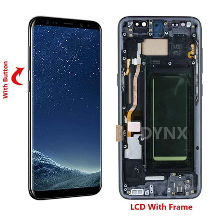 Nuovo S8 LCD di Ricambio Per Samsung Galaxy S8 G950 G950F Display LCD Touch Screen Digitizer Assembly Con Telaio