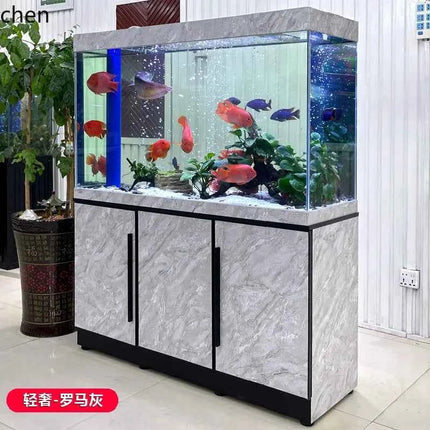 A2-26  Home Living Room Screen Aquarium Landscaping Full Set Ultra-clear Glass Large Medium Bottom Filter Fish Tank
