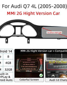 Android 14 Auto Radio CarPlay For Audi A6 C6 4f  For Audi Q7 4L 2005-2015 MMI 2G 3G GPS Car Multimedia Player Navi Stereo DSP