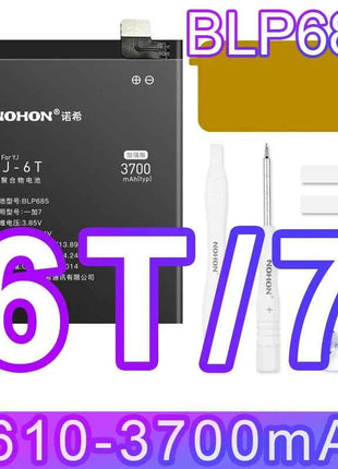 NOHON Replacement Battery for OnePlus 7T 8T 9RT 10T 12 11 9 8 7 6T 6 5T 5 7TPro Phone Batteries BLP801 BLP685 BLP745 BLP743