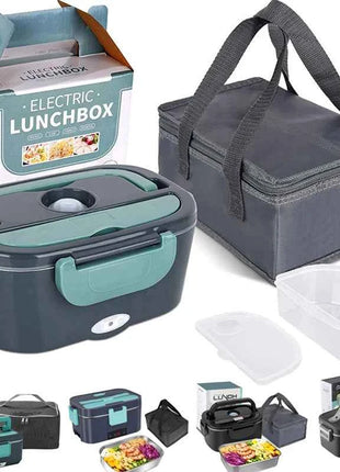 2-in-1 electric lunch box leak-proof portable food warmer 1.5/2/2.5 L microwave bento lunch box with stainless steel container