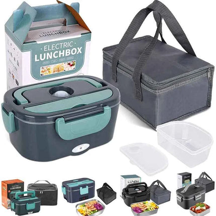 2-in-1 electric lunch box leak-proof portable food warmer 1.5/2/2.5 L microwave bento lunch box with stainless steel container