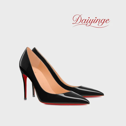 Tacchi da Donna 2026 Nuovi di Lusso Firmati di Alta Qualità con Suola Rossa, Tacchi Alti a Punta, Stiletto, Scarpe Eleganti Sexy da 12 cm