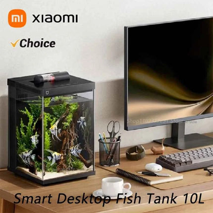 NEW XIAOMI Smart Desktop Fish Tank 10L Remote Feeding Via APP Professional Filtration System Work With Mi Home