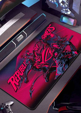 XXL Asus Game MousePad Black ASUS Mouse Pads Large Lock Edge 400x900 Creative Gamer Player Computer Keyboard table mat