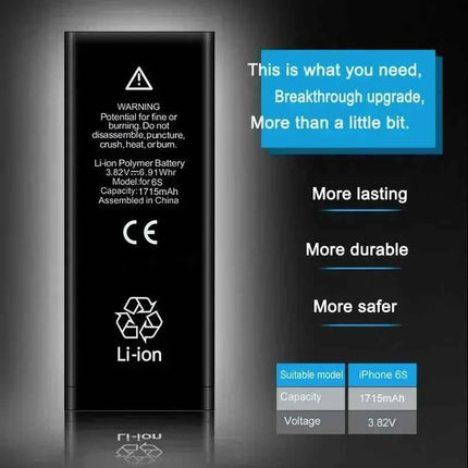 XDOU 2026 NEW Battery For iPhone 7 8 6S 6 Plus X XR 11 11Pro Xs Max High Capacity Phone Bateria + Free Tools