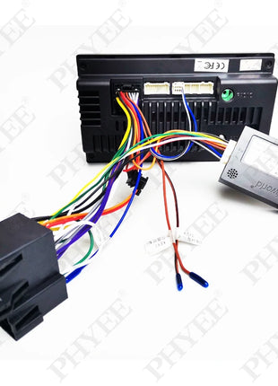 16-Pin Wiring Harness Decoder CAN Bus 16P Plug ISO Connector Android Car Unit Cable Adapter 2Din for VW Golf Passat Polo Leon