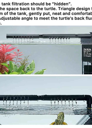 Aquarium Fish Tank Filter 4 in1 Water Purification Circulation Pump Small Built-in Submersible Pump Silent
