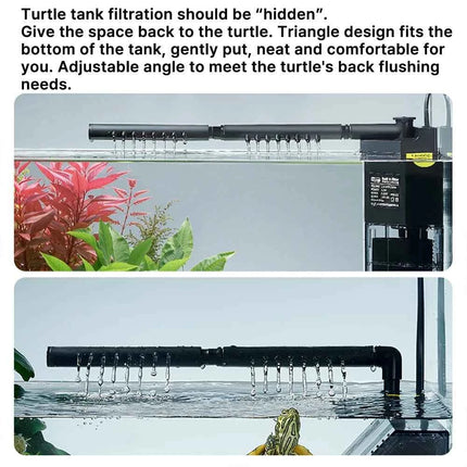 Aquarium Fish Tank Filter 4 in1 Water Purification Circulation Pump Small Built-in Submersible Pump Silent