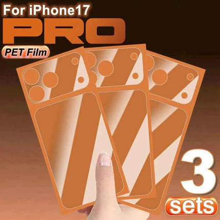 1-3 set 17PM pellicole protettive per iPhone 17 Pro Max 17Pro protezione dello schermo posteriore morbida PET ultra sottile trasparente pellicola per lenti antigraffio