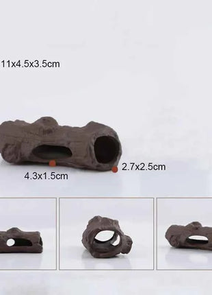 Ceramic House Fish Tank Aquarium Decoration Fish Shrimps Shelter House Pottery Scorpion House Canister Simulation Stone Ornament