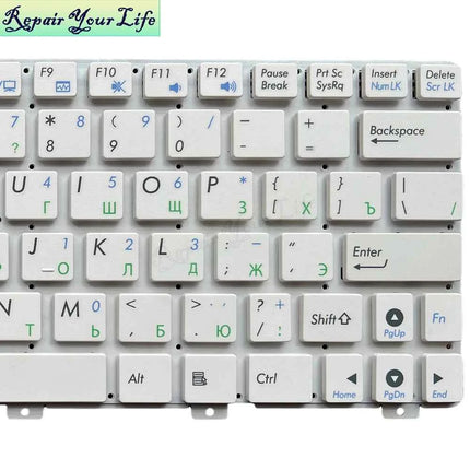 US English RU Russian Keyboard For ASUS EPC Eee PC 1025 1025CE X101CH 1015PX 1015BX 1015CX 0KNB0-0115US00 Notebook Teclado Parts