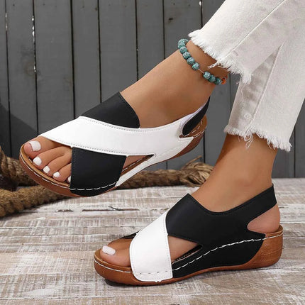 Scarpe estive sandali da donna taglie forti scarpe da passeggio scarpe Casual da donna sandali con zeppa scarpe da donna calzature da donna sandalo da donna