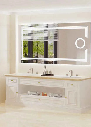 LUVODI LED Mirror Bathroom Wall Mounted Magnifying Mirror for Washroom Toilet Shower Vanity Makeup Shaving Mirrors
