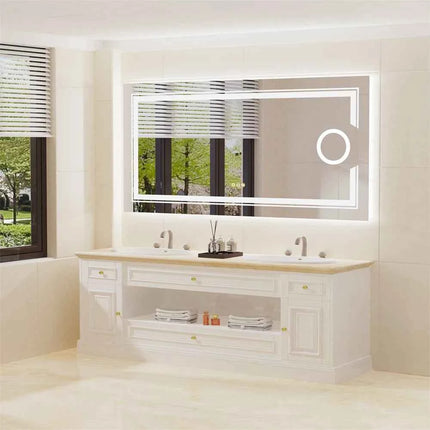 LUVODI LED Mirror Bathroom Wall Mounted Magnifying Mirror for Washroom Toilet Shower Vanity Makeup Shaving Mirrors