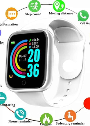Smartwatch Men Women Wristwatches Smart Watch Message Fitness Monitor Bracelet Birthday Gift Electronic Clock For Android IOS