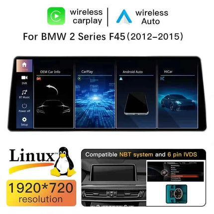 15.8 "Linux HD Screen Car Radio For BMW F45 F46 F87 2013-2018 NBT EVO Stereo Car Multimedia GPS Naviagtion DSP Touch Screen 4G Audio Carplay
