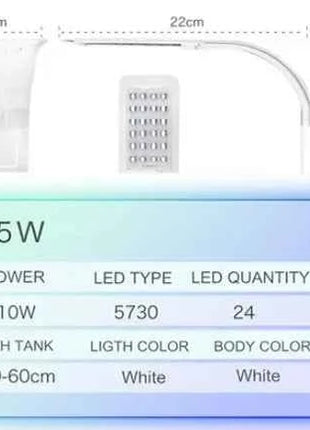 LED Aquarium Light Lighting plants Grow Light 5W/10W Aquatic Plant Lighting Waterproof Clip-on Lamp For Fish Tank