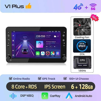 Junsun 7" Wireless CarPlay Android Auto Car Radio for Alfa Romeo 159 Brera spire Sportwa GPS Stereo Multimedia WiFi 4G 8core RDS