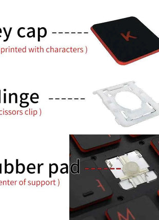 Replacement Keycap Key cap &Scissor Clip&Hinge For Microsoft Surface Pro 1/2/3/4/5/6 Laptop Keyboard KEY & Clips