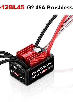 HOBBYWING Brushless Sensorless Combo QUICRUN 2840 2850 Motor 12BL45 G2 45A ESC  Shaft WaterProof For 1/12 1/14 1/16 RC Cars