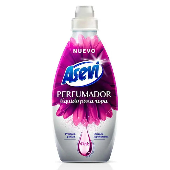 Asevi pink liquid clothes perfumer 720 ml, pack of 2 units – intense and long-lasting fragrance, protects fibers and color, ideal for sensitive skin【roua】