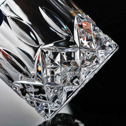 Set Bicchieri Whiskey in Vetro Crystal 230ml con Rilievi Trasparenti per Bar e Casa