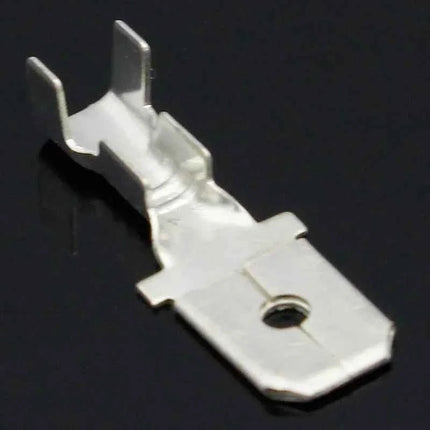 100 pz 6.3mm 6.3 terminale a crimpare maschio femmina connettore a forcella terminali a crimpare