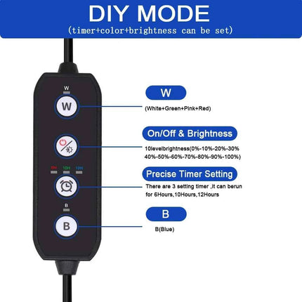 75-90CM Fish Tank Dimmable Iighting LED light Aquarium Plant Growth Iight With Timer And Power-off Memory Function 100-240V IP65