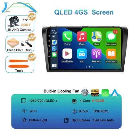 Android 16  video Player Car Radio For Mazda 3 2004 - 2009 2din with BOSE Multimedia Carplay Stereo GPS Head Unit WIFI+4G