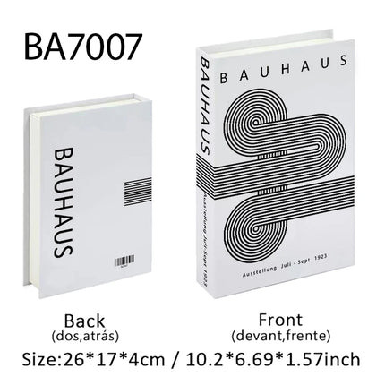 Boho Bauhaus Picasso Matisse Cucina Libri finti Decorazione Tavolino di moda di lusso Scatola portaoggetti decorativa Decorazione estetica