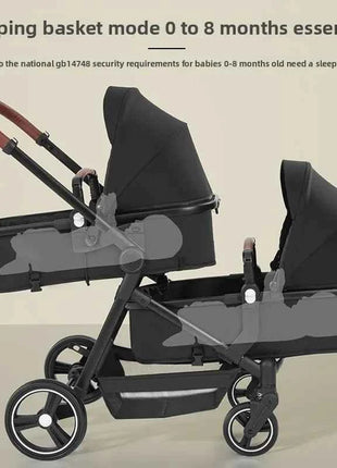 2025 New Foldable, Multifunctional Twin Stroller That Can Be Disassembled Into A Lightweight Baby Bike. Shipping Within The EU