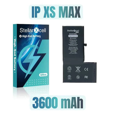 StellarXcell Ultra High Capacity Battery For iPhone7 8Plus 11 12Mini 13ProMax X XS XR 14plus 15Pro  show 100%healthy