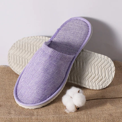 5 paia/lotto uomo donna usa e getta hotel pantofole per gli ospiti scivoli in cotone casa viaggio SPA pantofola ospitalità economici indoor slip-on