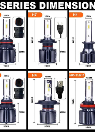 OSRAM Original H7 LED Bulb H1 H4 LED Moto H8 H11 9005 9006 HB3 HB4 HIR2 9012 Fog Lights 25/50W 6000K White Car Headlight Lamps