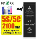High Capacity Battery For iPhone 4 4S 5 5S 5C SE 2020 6 6S 7 8 SE2 Plus X XR XS 11 Pro Max Mobile Phone Pack New 0 Cycle Seal