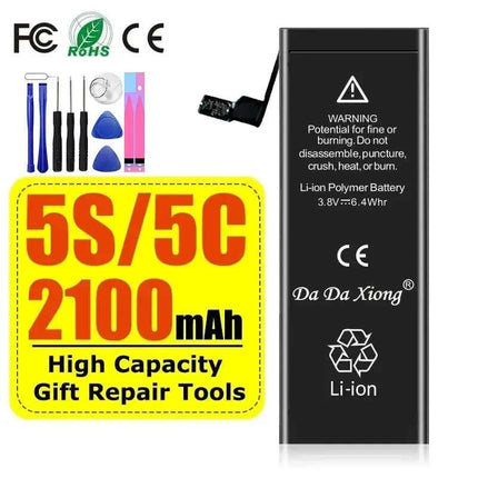 High Capacity Battery For iPhone 4 4S 5 5S 5C SE 2020 6 6S 7 8 SE2 Plus X XR XS 11 Pro Max Mobile Phone Pack New 0 Cycle Seal