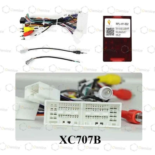 Cornice Radio Android per Auto Ownice 10.1 Pollici Quadlock per Sportage 2018, Pannello Stereo 2DIN con Cablaggio 16PIN e Decoder Canbus