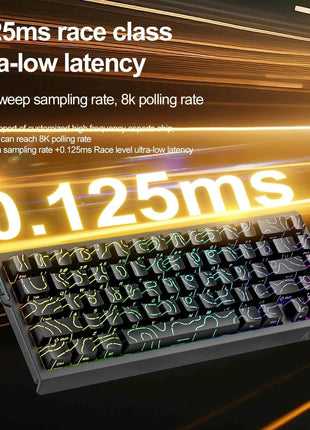 X68HE ATTACK SHARK Magnetic Gaming Keyboard Mechanical Wired for Pro Gaming 0.01mm Rapid Trigg 8000Hz SOCD/Rs 0.125ms 128K Rate